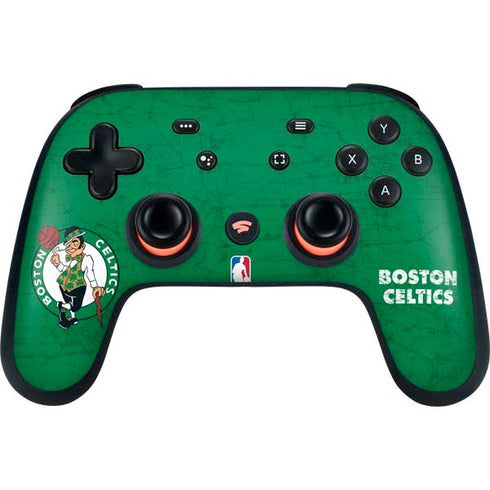 NBA Boston Celtics Green Primary Logo Google Stadia Controller Skin