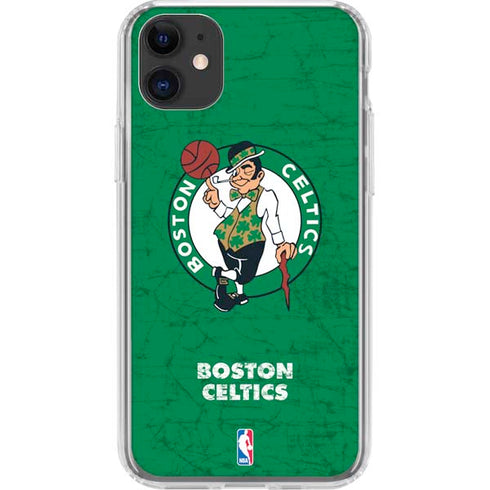 NBA Boston Celtics Green Primary Logo iPhone 11 Clear Case