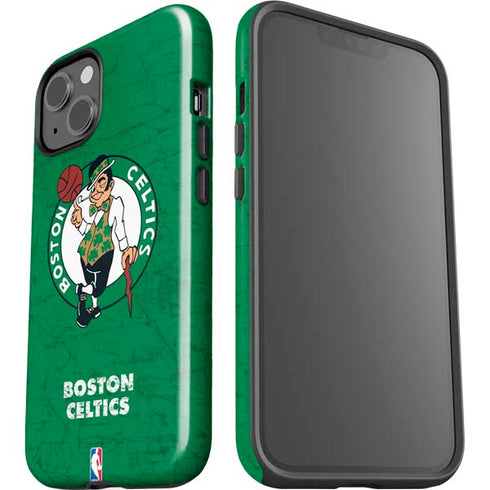 NBA Boston Celtics Green Primary Logo iPhone 15 Plus Impact Case