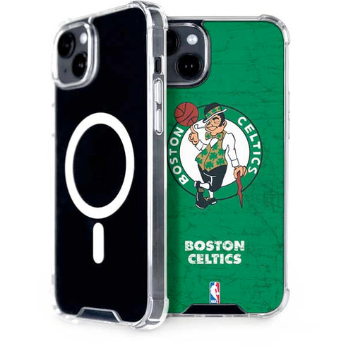 NBA Boston Celtics Green Primary Logo iPhone 15 MagSafe Case