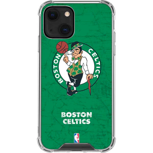 NBA Boston Celtics Green Primary Logo iPhone 15 Plus Clear Case