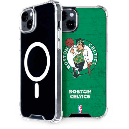 NBA Boston Celtics Green Primary Logo iPhone 15 Plus MagSafe Case