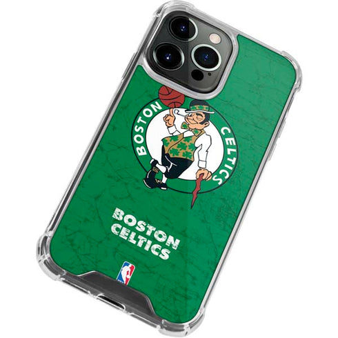 NBA Boston Celtics Green Primary Logo iPhone 15 Pro Clear Case