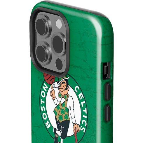 NBA Boston Celtics Green Primary Logo iPhone 14 Pro Impact Case