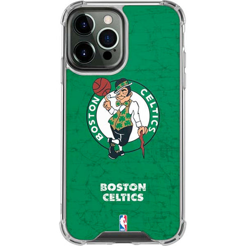 NBA Boston Celtics Green Primary Logo iPhone 14 Pro Max Clear Case