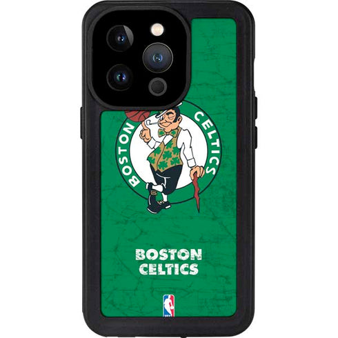 NBA Boston Celtics Green Primary Logo iPhone 14 Pro Waterproof Case