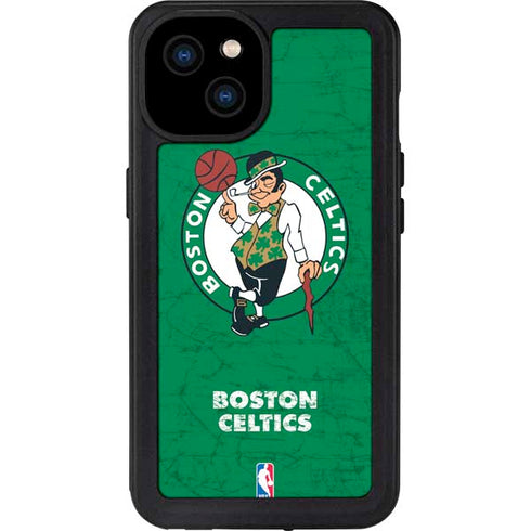 NBA Boston Celtics Green Primary Logo iPhone 15 Plus Waterproof Case