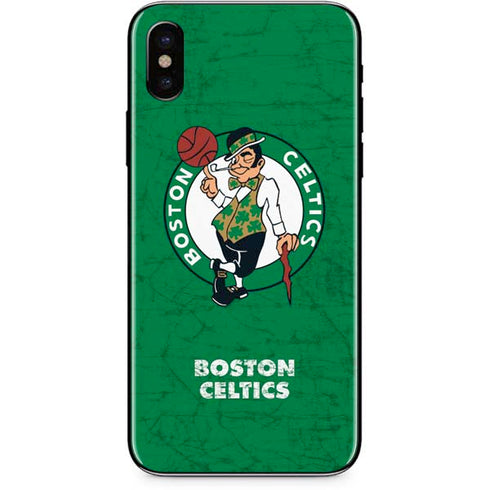 NBA Boston Celtics Green Primary Logo iPhone X Skin
