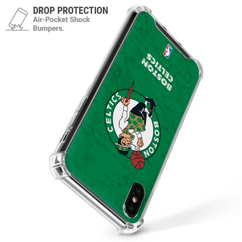 NBA Boston Celtics Green Primary Logo iPhone XS Max Clear Case