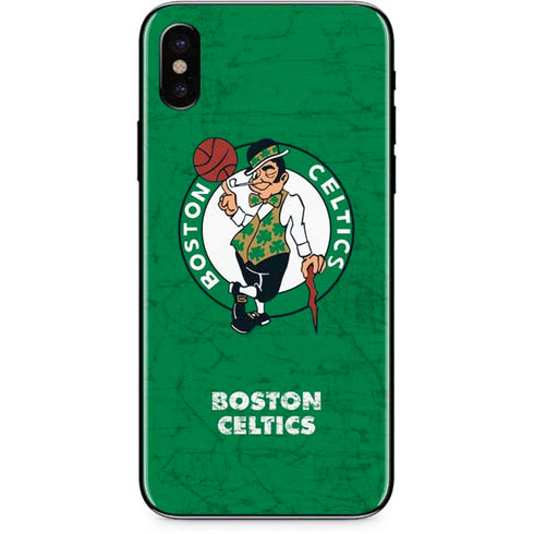 NBA Boston Celtics Green Primary Logo iPhone XS Skin