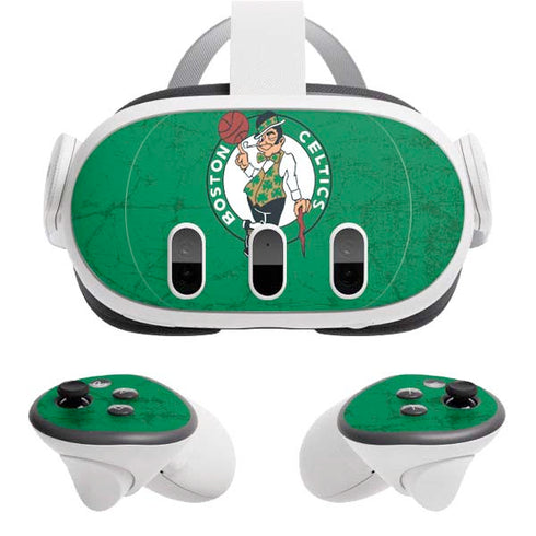 NBA Boston Celtics Green Primary Logo Meta Quest 3 Skin