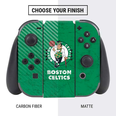 NBA Boston Celtics Green Primary Logo Nintendo Switch Bundle Skin