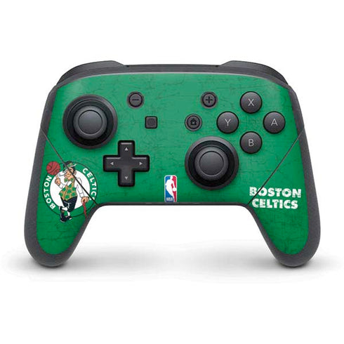NBA Boston Celtics Green Primary Logo Nintendo Switch Pro Controller Skin