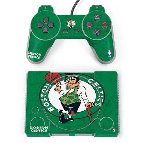 NBA Boston Celtics Green Primary Logo PlayStation Classic Bundle Skin