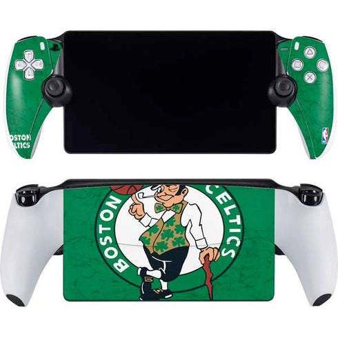 NBA Boston Celtics Green Primary Logo PlayStation Portal Remote Player Skin
