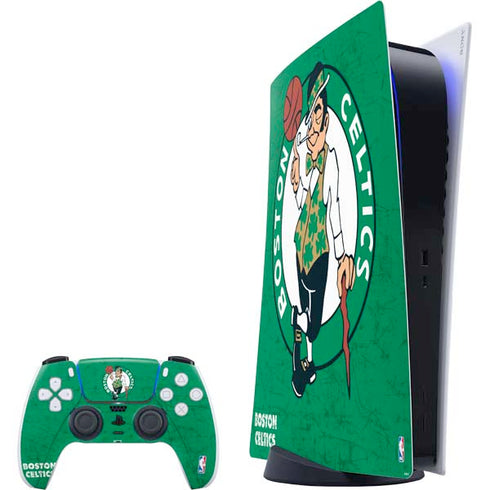 NBA Boston Celtics Green Primary Logo PS5 Digital Edition Bundle Skin