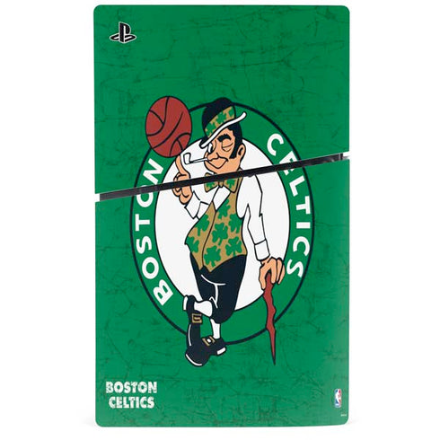 NBA Boston Celtics Green Primary Logo PS5 Slim Disk Console Skin