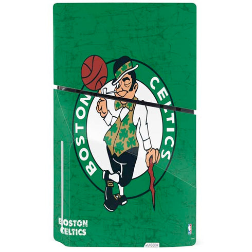 NBA Boston Celtics Green Primary Logo PS5 Slim Disk Console Skin