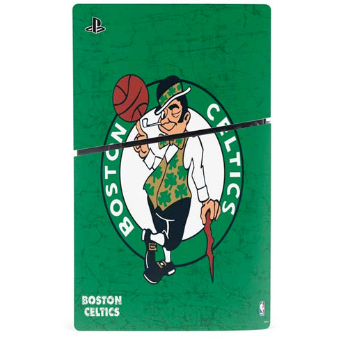 NBA Boston Celtics Green Primary Logo PS5 Slim Digital Edition Bundle Skin
