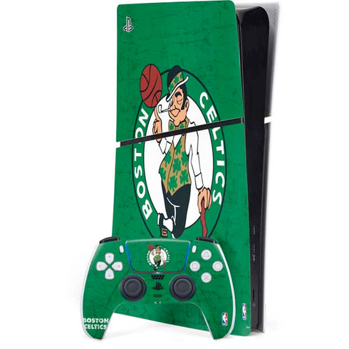 NBA Boston Celtics Green Primary Logo PS5 Slim Digital Edition Console Skin