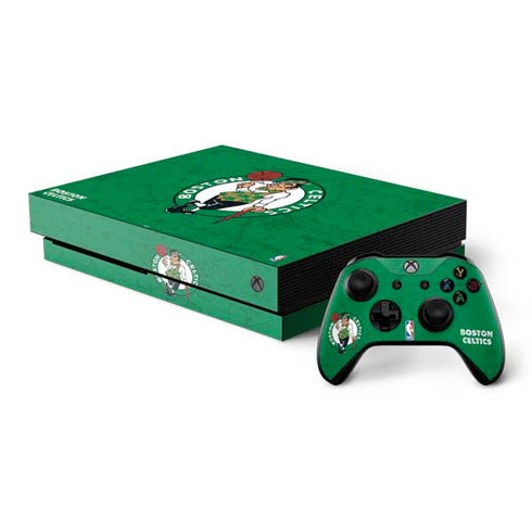 NBA Boston Celtics Green Primary Logo Xbox One X Bundle Skin