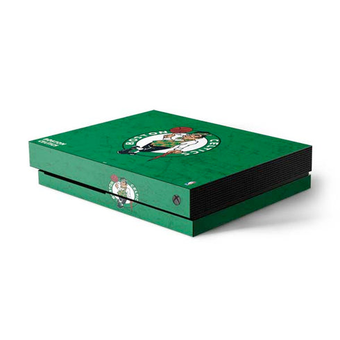 NBA Boston Celtics Green Primary Logo Xbox One X Console Skin