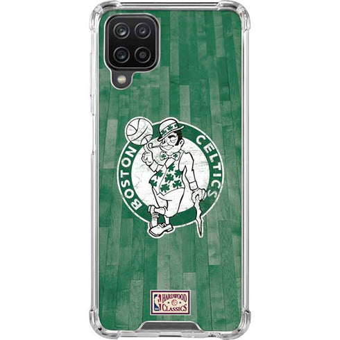 NBA Boston Celtics Hardwood Classics Galaxy A12 Clear Case