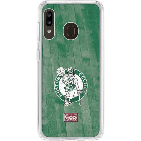 NBA Boston Celtics Hardwood Classics Galaxy A20 Clear Case