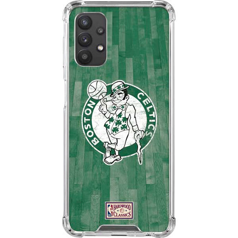 NBA Boston Celtics Hardwood Classics Galaxy A32 5G Clear Case