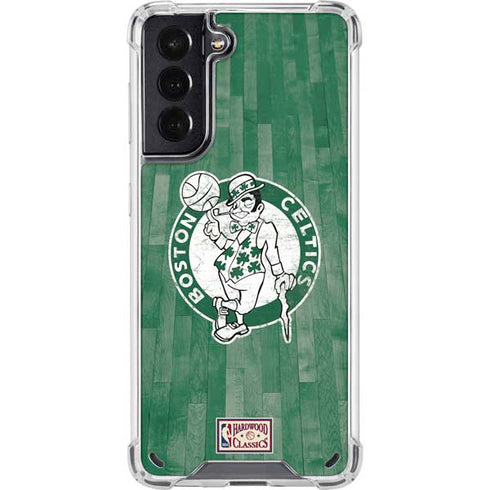 NBA Boston Celtics Hardwood Classics Galaxy S21 5G Clear Case