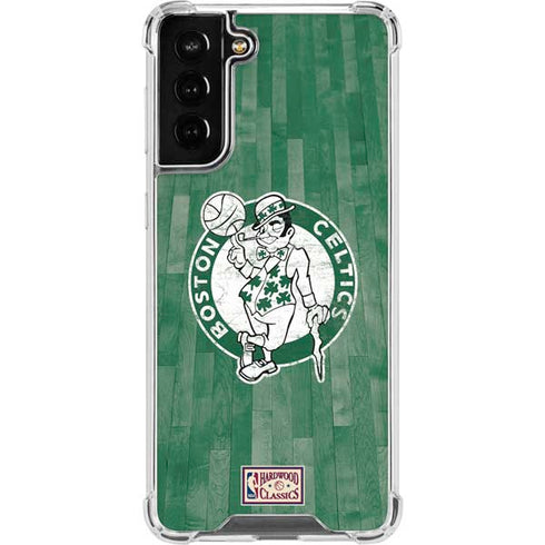 NBA Boston Celtics Hardwood Classics Galaxy S21 FE Clear Case