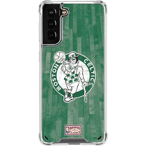 NBA Boston Celtics Hardwood Classics Galaxy S21 Plus 5G Clear Case