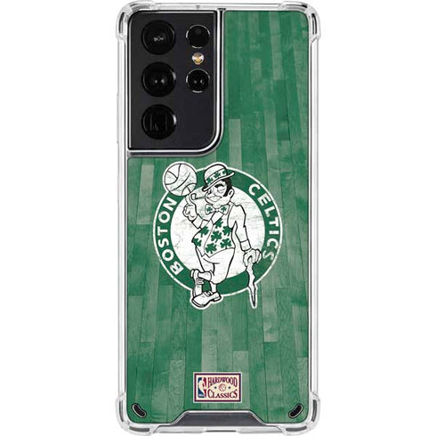 NBA Boston Celtics Hardwood Classics Galaxy S21 Ultra 5G Clear Case
