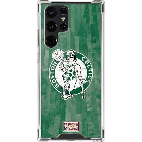 NBA Boston Celtics Hardwood Classics Galaxy S22 Ultra Clear Case