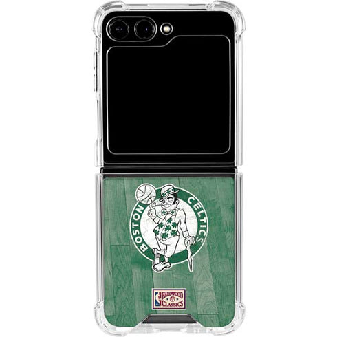 NBA Boston Celtics Hardwood Classics Galaxy Z Flip5 5G Clear Case
