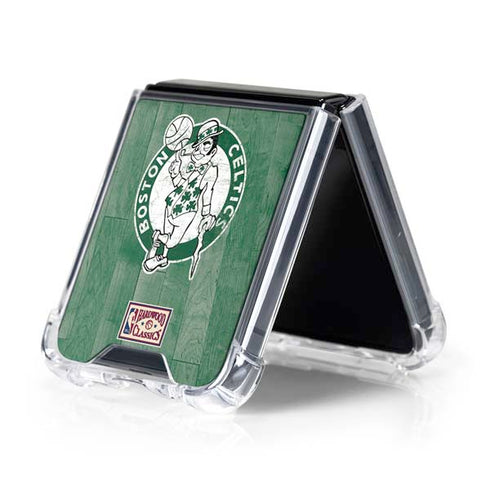 NBA Boston Celtics Hardwood Classics Galaxy Z Flip5 5G Clear Case