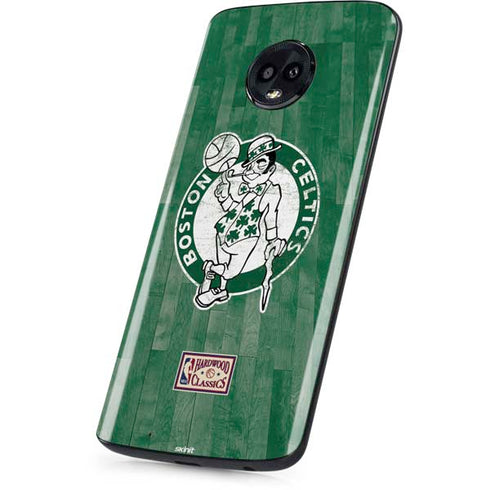 NBA Boston Celtics Hardwood Classics Moto G6 Skin