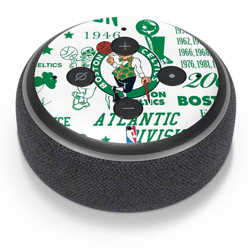 NBA Boston Celtics Historic Blast Amazon Echo Dot Skin