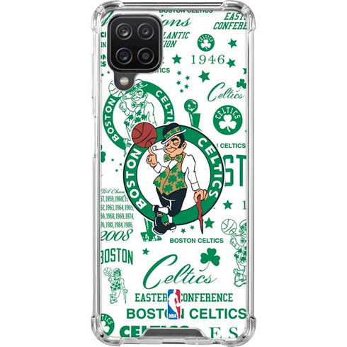 NBA Boston Celtics Historic Blast Galaxy A12 Clear Case
