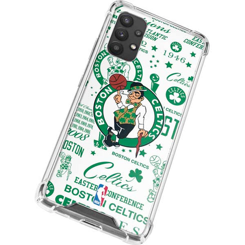 NBA Boston Celtics Historic Blast Galaxy A32 5G Clear Case