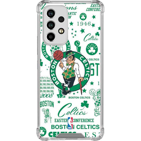 NBA Boston Celtics Historic Blast Galaxy A33 5G Clear Case