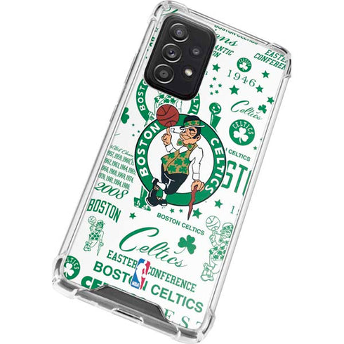 NBA Boston Celtics Historic Blast Galaxy A52 5G Clear Case