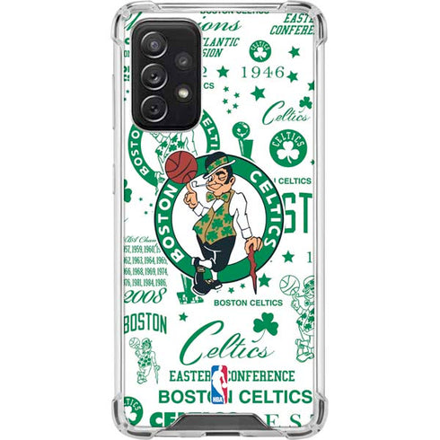 NBA Boston Celtics Historic Blast Galaxy A72 5G Clear Case