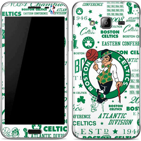 NBA Boston Celtics Historic Blast Galaxy J3 Skin