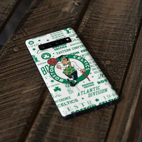 NBA Boston Celtics Historic Blast Galaxy S10 Plus Skin