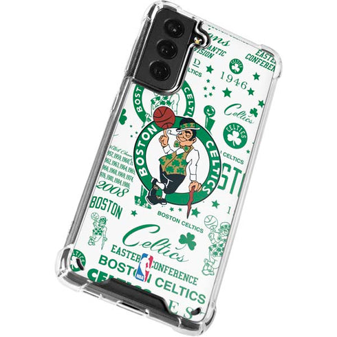 NBA Boston Celtics Historic Blast Galaxy S21 Plus 5G Clear Case