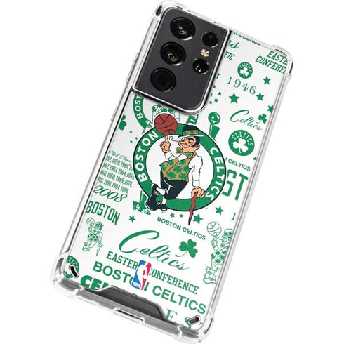 NBA Boston Celtics Historic Blast Galaxy S21 Ultra 5G Clear Case