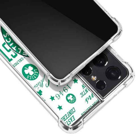 NBA Boston Celtics Historic Blast Galaxy S21 Ultra 5G Clear Case