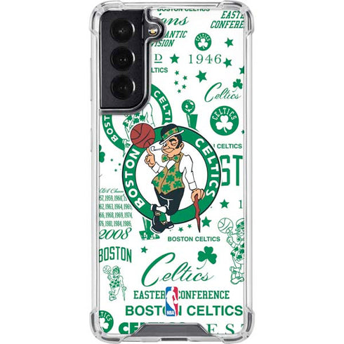 NBA Boston Celtics Historic Blast Galaxy S22 Clear Case