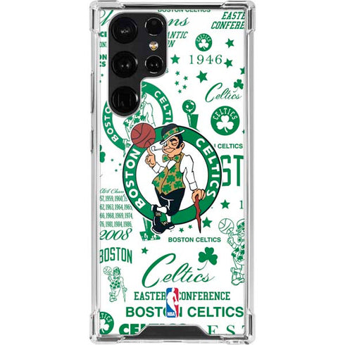 NBA Boston Celtics Historic Blast Galaxy S22 Ultra Clear Case